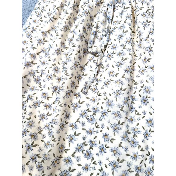 BlueBell Dress Milkmaid Meadow Floral Sheer Women's Medium Coquette Cottagecore - Picture 10 of 12